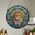 Cat Ginger Memorial Stained Glass Effect Suncatcher